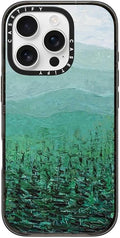 CASETiFY Impact Case for iPhone 16 Pro [8.2ft 4X Military Grade Drop Protection/Compatible with Magsafe] - Pine Forest - Clear Black