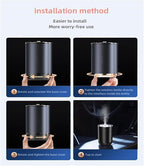 Smart Car Air Freshener 50ML Perfume Ultrasonic Mist Aromatherapy Diffuser Portable Humidifier for Car and Home Use Automatic Start and Stop 3 Modes 4 Freshness Principles (Lover)