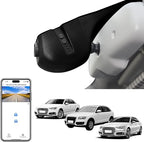 Mangoal 4K Dash Cam Custom fit for Audi (Model B Black) A4 A6 Allroad A3 A5 A6 Q5 A8 S8 A7 S5 Q3 S3 S7, Integrated OEM Look, UHD 2160P Video, G-Sensor, WiFi and Free App, GPS, 64GB Card