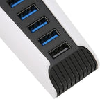 5 Port USB Hub for PS5, 5 in 1 High Speed USB Expansion Hub Charger Splitter Adapter with USB2.0 TypeC Ports for Console