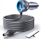 Starlink Mini Cable, 4-in-1 Starlink Mini Car Charger DC Power Cable + 12V-24V Cigarette Lighter Adapter with Digital Display, USB-C PD 45W and Dual USB-A 35W Ports for Cars, Suitable for Cars (10FT)
