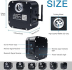 AKEPO 50W RGBW Twinkle Fiber Optic Light Engine Driver, Bluetooth APP Control+Music Activated+28-Key Remote Control for Home Fiber Optic Star Ceiling