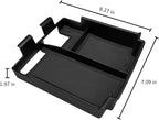 Zxiaochun Center Console Tray Compatible with 2025 2026 Ford Bronco 4-Door Accessories, Full Size Console Armrest Box Organizer, ABS Plastic Black (NOT for Manual & 2-Door & Sport Model)