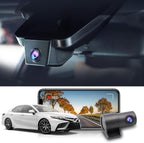 Fitcamx Front 2K+Rear 1080P Dash Cam Adapts for Toyota Camry 2021 2022 2023 2024 LE L XLE TRD XSE SE Hybrid (Gen8/XV70), OEM Style, Dual HD Video, WiFi & APP, Loop Recording, G-Sensor, 64GB Card