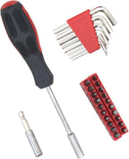 Hantinstom 39-Piece Household Tools Kit Essential Home Repair Set with Plastic Toolbox Ideal for College Students, Home Use & More