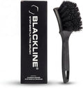 Blackline Stiff Bristle Tire Brush - Heavy Duty Car Detailing Tool for Tires - High-Performance Deep Cleaning Brush - Ideal for Tough Dirt & Grime Removal - Premium Auto Care Accessory
