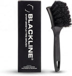 Blackline Stiff Bristle Tire Brush - Heavy Duty Car Detailing Tool for Tires - High-Performance Deep Cleaning Brush - Ideal for Tough Dirt & Grime Removal - Premium Auto Care Accessory