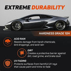 Graphene Ceramic Spray Coating | Advanced Graphene Technology | Professional Hydrophobic Top Coat for Cars, Motorcycles, RVs & Boats | Deep Gloss, Easy Application, Long-Lasting Protection