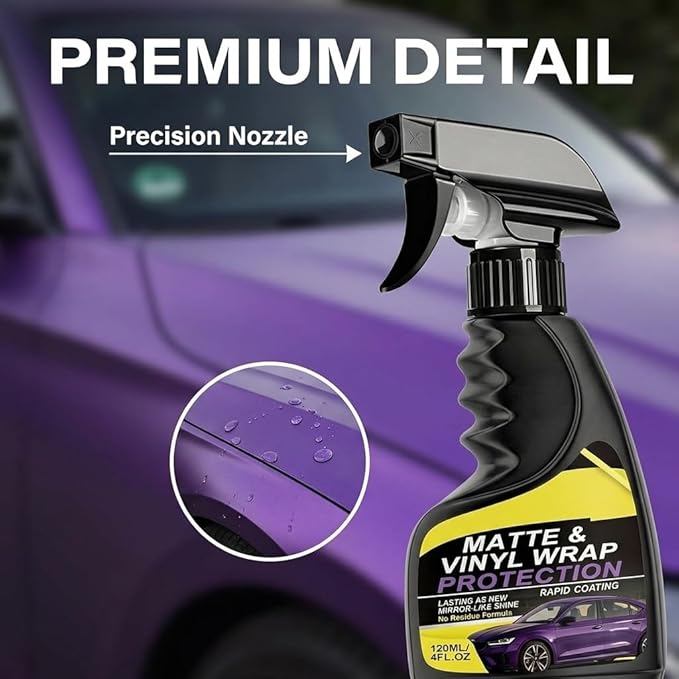 2026 New Matte & Vinyl Wrap Protection Spray, Vinyl Wrap Protection Spray, Ceramic Spray Sealant, Effect Coating Agent Rapid Ceramic for Glossy & Matte Finishe (3Pcs)