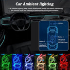 Car LED Lights Interior for Infiniti FX37 2013–2013, 6 in 1 Ambient Lighting Kit with Remote Control, Car USB LED Strip Lights with Sync to Music, for Cars Trucks SUVs, 8m