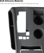 2026 Sienna Center Console Organizer - For 2021-2025 2026 Toyota Sienna Silicone Center Console Cover Organizer - For 2021-2026 Sienna(XLE/XSE/Limited/Platinum/Woodland Edition) Accessories(Grey)