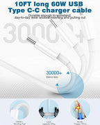 Fast Charger for iPhone 17/16/15 Charger,iPhone 16/15 ChargerFast Charging Type C USB C Wall ChargerBlock Adapter 10FT USB C Charging Cable Cord for Apple iPhone 17 16 15 Pro Max/15 Plus/iPad Pro/Air