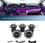 12 Colors Air Vent LED Ambient Light Atmosphere Lamp For Mercedes Benz W117 CLA-Class