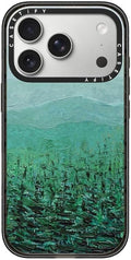 CASETiFY Impact iPhone 17 Pro Case [Slim/Compatible with Magsafe / 8.2 ft. 4X Military Grade Drop Protection] - Pine Forest - Clear Black