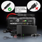 Charger Cable for NOCO Jump Starter Compatible with NOCO GB70 GB150 GB250+ GB251+ GB500 GB500+ Genius Boost Ultra Safe Lithium Jump Starter Battery 14V 56W Power Adapter Cord