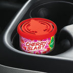 LITTLE TREES Car Air Freshener | Fiber Can Provides Long Lasting Scent for Auto or Home | Recycled Fiber | Cherry Blast, 4 Air Fresheners