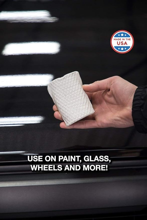 Adam's Polishes Visco Clay Bar Jar - Cleanses Surface Without Causing Damage - Safe for Even The Most Delicate Clear Coat - Use on Paint, Glass, Wheels, and More - Includes GeoImpression Tool