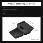 LUCKEASY Lower Center Console for Tesla Model Y Juniper Standard Version 2026 2025 Lower Storage Organizer Accessories Interior Storage Insert Tray TPE Black