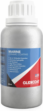 Glidecoat Marine Ceramic Coating (250ml)-Nano Ceramic Coating for Boats, Cars-Better Than Car Wax Polish and More Durable than Regular Ceramic Coating for Cars - Extremely Durable Coating (250mL)