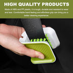 KVAEY Car Seat Belt Cleaning Brush, U-Shaped Auto Interior Washing Brush with Double-Sided Bristles, Closeable Safety Belt Bristle Scrubber Cutlery Cleaner Brush for Car Home (4 PCS)