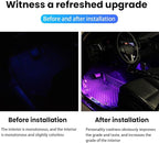 BESULEN Car Interior LED Lights, Automotive Ambient Neon Light Kit with USB Port, Car Accessories, Gifts for Men and Women, 4 in 1 Decoration Lights for Car, Garden, Home, Party（Pink）