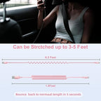 Coiled USB A to USB C Cable for Car [2-Pack, 6ft], USB Type C Cable Fast Charging, iPhone USB-C Charger Cable Compatible with iPhone 17/16/15/Plus/Pro/Pro Max/Samsung Galaxy A10e A20 A50 S20 S10E-Pink