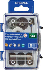 Dremel EZ726-01 EZ Lock™ Sanding & Polishing Rotary Accessory Micro Kit, 8 Piece Set