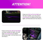 NJSBYL 4PCS LED Door Handle Circuit Board Replacement for B-MW 3 4 5 Series X1 M4 Gran Turismo Touring Sedan Convertible Coupe F10 F30 F31 F32 F33 F34 F36 F48 F82 F83 Purple-White Ambient Lighting