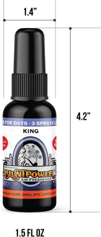 BluntPower (King, 1 Pack) Concentrated Air Freshener for Room and Car - Oil-Based Diffuser Spray Bottle - Long-Lasting Bathroom, Car Freshener, & Odor Eliminator