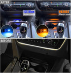 NJSBYL LED Interior Dashboard Storage Ambient Circuit Board for B-MW 2 3 4 Series X1 X2 I3 M2 M3 M4 Pre-LCI Ambient Lighting Module Instrument Panel Ashtray Atmosphere Lamp Blue-Orange Replacement
