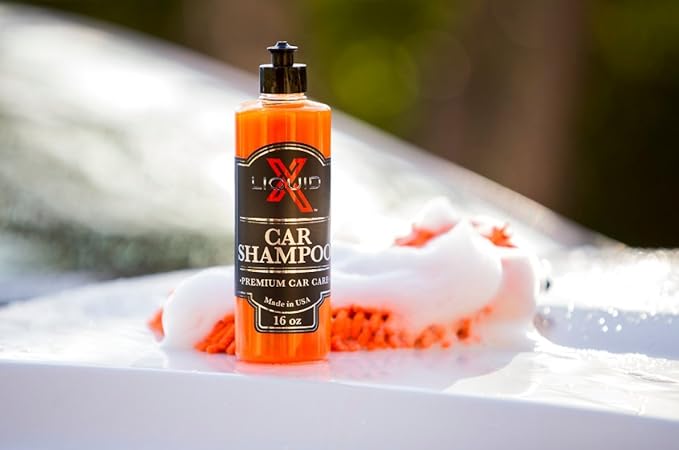 Liquid X Classic Car Shampoo Combo - 16oz Car Shampoo & Premium 9" x 12" Wash Mitt
