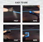 Dr. Beasley's Film Coating Kit, 12 fl oz - Ceramic Coating Protects PPFs, Wraps, Vinyl from Yellowing, Fading, Etching, Staining. Includes Film Coating, Prep, Foam Block Applicator, 2 Suede Cloths