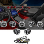 7pcs Turbine Air Vent LED Ambient Light Kit 64 Colors Replacement for Benz GLC Class X254 2023-2024year