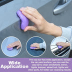 XhuangTech Premium Car Clay Bar Kit (3 Pack) 300g(3x100g) - Professional Grade Auto Detailing Magic Clay with Deep Cleaning & Paint Decontamination for Car Wash - Safe on Paint, Glass, Wheels (Purple)
