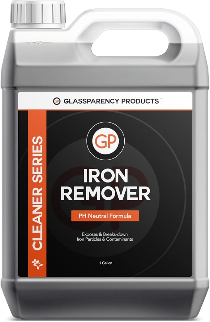GlassParency Iron Remover (1 Gallon) Remove Iron Particles and Decontaminate Car Paint | Fallout Rust Remover for Car Detailing