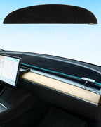 EVDANCE 2025 Upgrade Tesla Model 3/Y Accessories Dashboard Cover, LED Ambient Lighting Anti - Glare Sun Protection Dash Mat for Model 3 Y 2016-2024 [No Fit 2025 Y Juniper], Interior Tesla Accessories