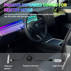 for Tesla Model 3 Y LED Dashboard Ambient Lighting Interior Lights Neon Light Kits 2025 2024 2023 2022 2021 Accessories Accessory RGB Dreamcolor, App & Remote & USB Hub, DC 12V