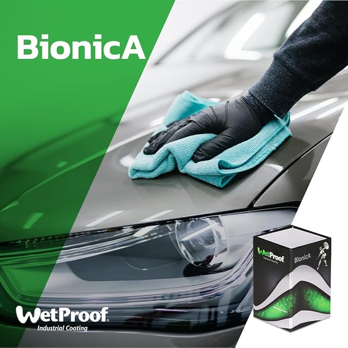 BIONICA Car Wax Nano Ceramic Coating - 50ml - Water Repellent, Scratch Resistance, High Gloss, UV Protection, Easy Application - for All Cars, Bikes, Motorbikes, Motorcycles, SUV's