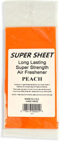 Super Sheet Small (7.5"x3.75") Under Seat Car Air Freshener (Peach)