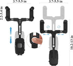 Car Phone Holder Mount, Rear View Mirror Phone Holder, Rotatable and Retractable Phone Holders for Your Car Compatible with iPhone Samsung All 4-7 Inch Cell Phones