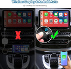 Sunweyer Wireless CarPlay & Android Auto Adapter 2 in 1 Auto Connect Box, Supports Online Updates Wired to Wireless for Cars Have Wired Carplay