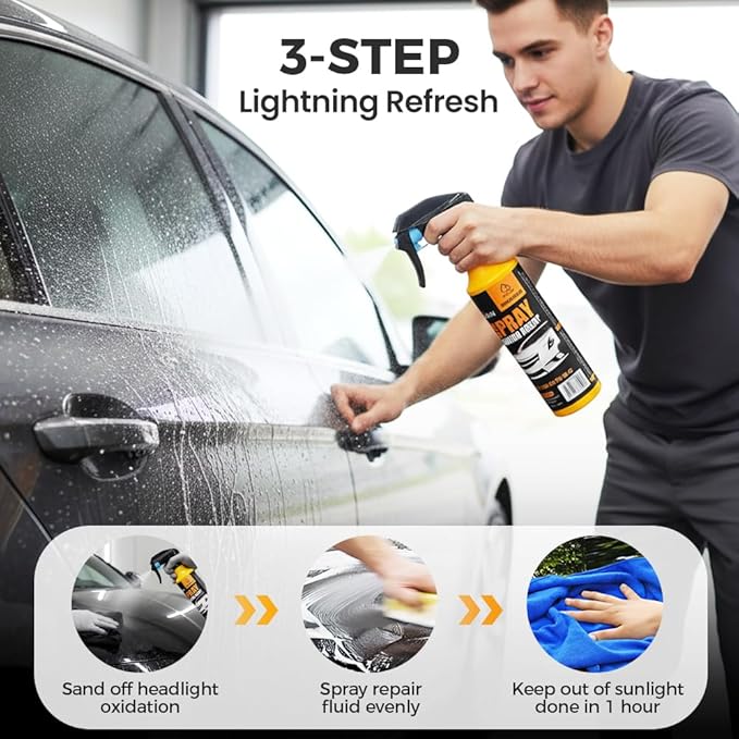Hydrophobic Ceramic Coating, Upgraded Car Coating Spray Car Quick Acting Coating Agent Sprays, Easy to Spray Auto Paint Protection Long-Lasting Shine (A-1Pcs)