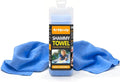 ARTIPOLY Premium Shammy Cloth for Car Drying (34”x25”)-Super Absorbent Chamois Towel for Car-Reusable Shammy Towel for Car, Bathroom,Pets, Dust Remove, No Spots/Streak/Scratch, Blue