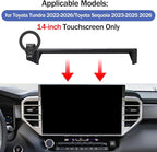 Car Phone Holder for Toyota Tundra 2022-2026/Sequoia 2023-2026 14-inch Touchscreen, Cell Phone Mount Compatible with MagSafe, Designed Exclusively for Toyota Tundra/Sequoia