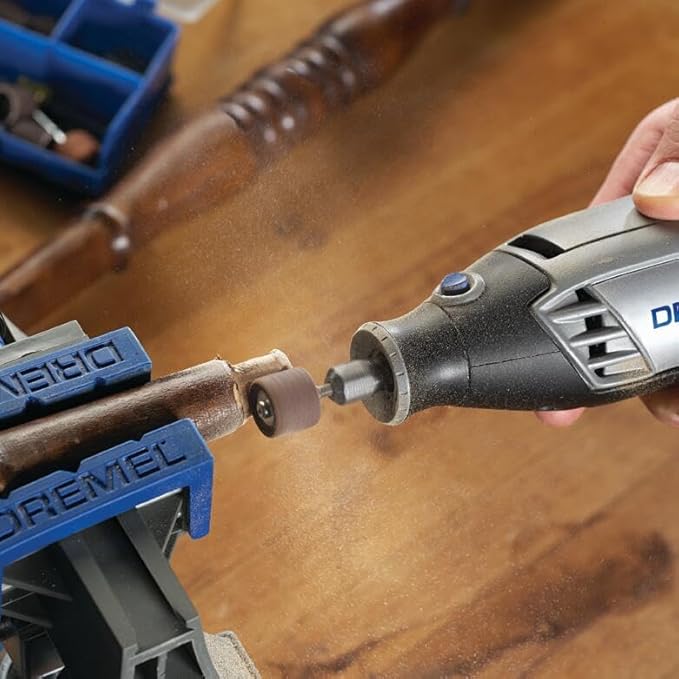 Dremel 160-Piece Rotary Tool Accessory Kit with EZ Lock Technology - 1/8" Shank - Cutting Bits, Polishing Wheel and Compound, Sanding Drums & Disc (710-08)