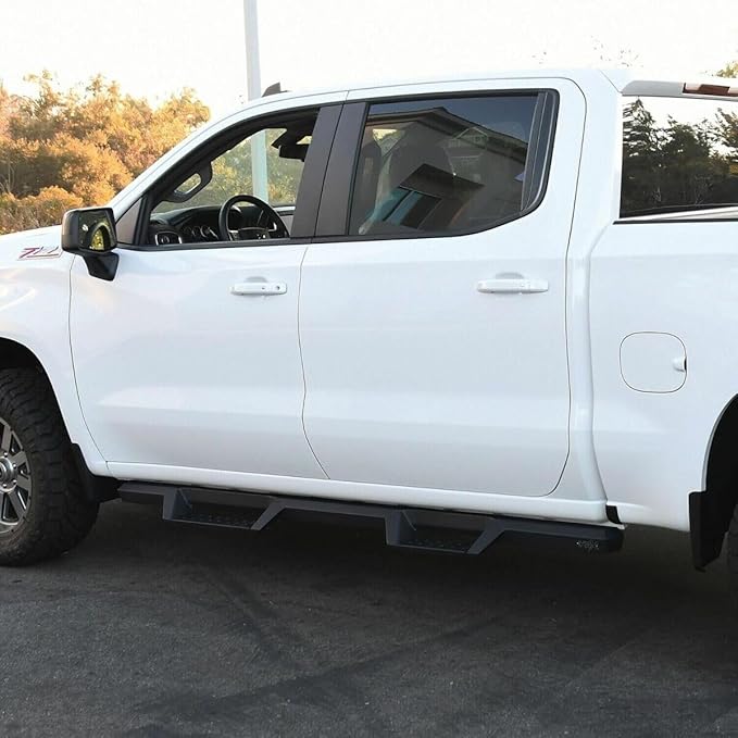 Westin 56-14135 HDX Drop Nerf Bars fits 2019-2025 Silverado Sierra 1500 (Exc Silverado LD Sierra 1500 Limited) 2020-2025 Silverado Sierra 2500 3500 Crew Cab Textured Black Pair