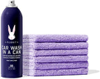 Car Wash In A Can™ Kit, Premium Waterless Car Wash Spray, Ready-to-Use Formula, 1 Can + 6 Microfiber Towels, Up to 3 Washes per Can, Scratch-Free Formula (1 Can 6 Towels)