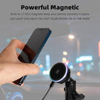 15W Fast Charging Magnetic Wireless Charger with 1" Ball for RAM Mounts - 3.54" Medium Aluminum Alloy Arm, TEC and Fan Dual Cooling - Compatible with MagSafe iPhone 17/16/15/14/13/12 Series
