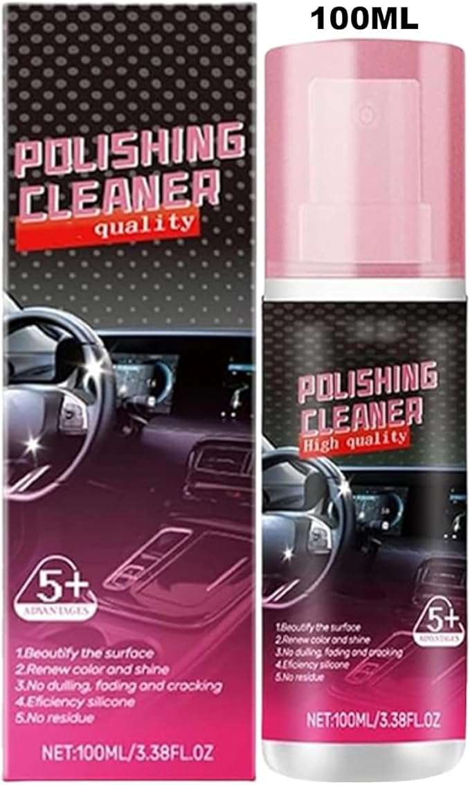 Car Interior Cleaner, 100ml Deep Cleaning Vehicle Detailer Spray, Car Interior Cleaner Spray, for Fading, Cracking, Aging, Armrest Boxes, Center Console, Leather Seat, Dashboard, Trim