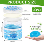 SenseYo 2 Pack Car Cleaning Gel Putty Slime, Car Interior Cleaner Detailing Tools for Notebook Keyboard Camera